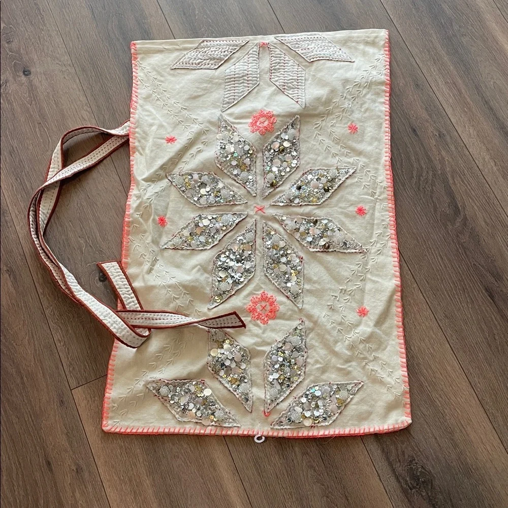 NEW Free People One Perfect Present Gift Sack Embelished Fairy Whimsical Chic